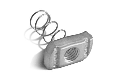 Stainless Steel Plated Nut with Spring by Perma-Cote